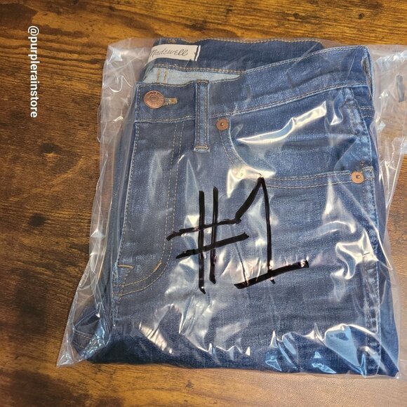 Madewell Jeans Size 27 T Skinny 9" High Riser Polly Wash F6171 Stretch Denim - Picture 11 of 11